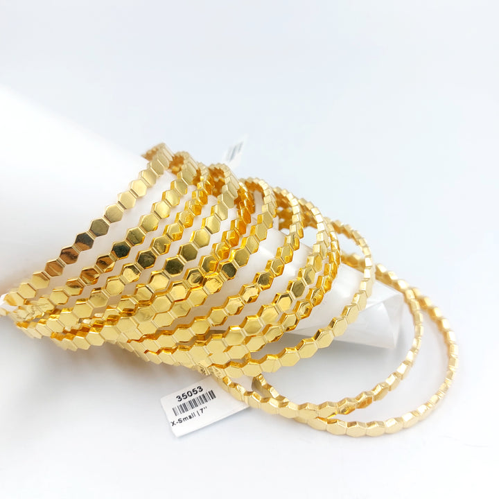 21K سحبة خلية النحل اكسترا-مجوهرات الشيخ سعيد-Saeed Jewelry 