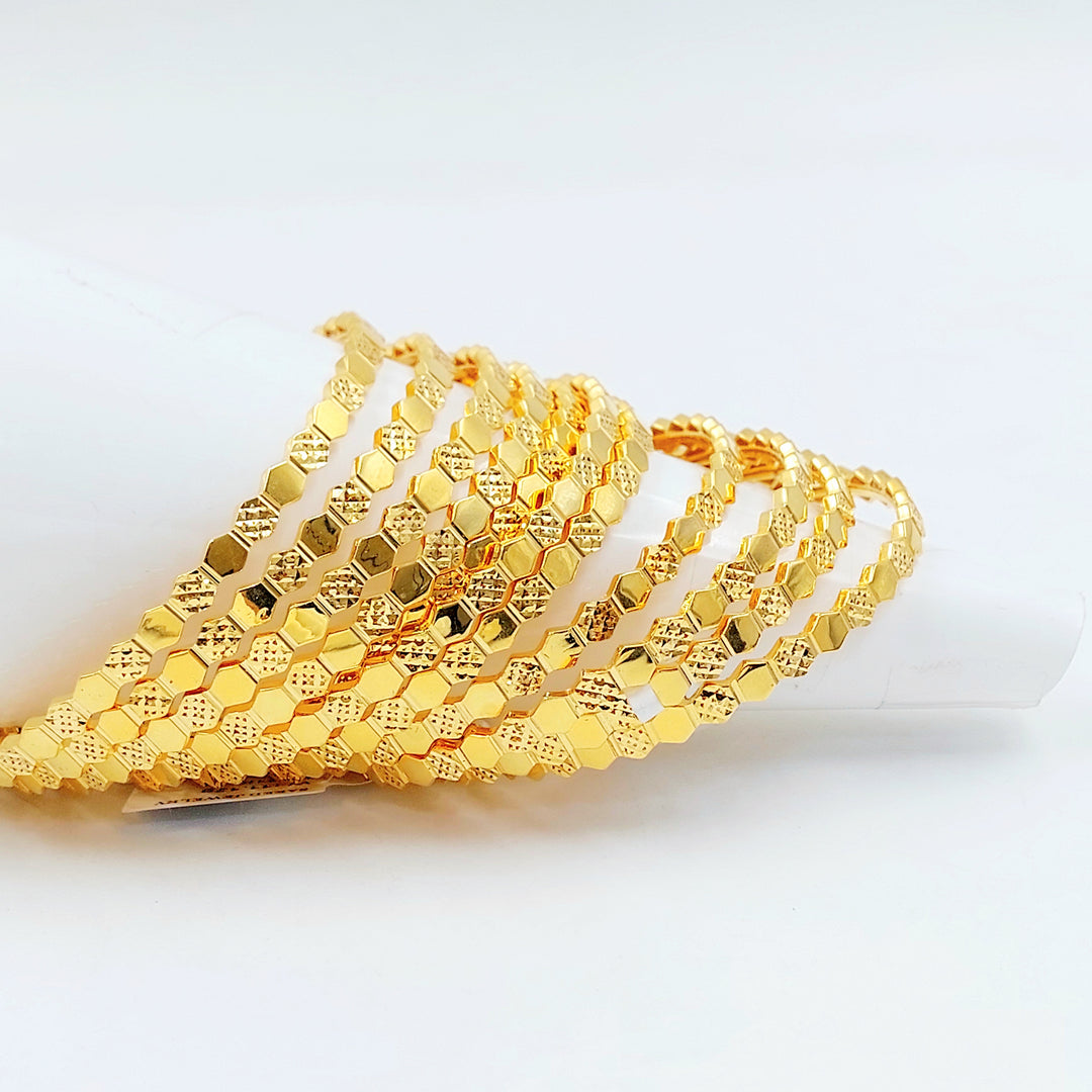 21K سحبة خلية النحل اكسترا-مجوهرات الشيخ سعيد-Saeed Jewelry 