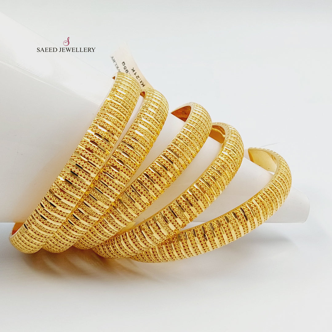 21K سحبة نقش اكسترا-مجوهرات الشيخ سعيد-Saeed Jewelry 