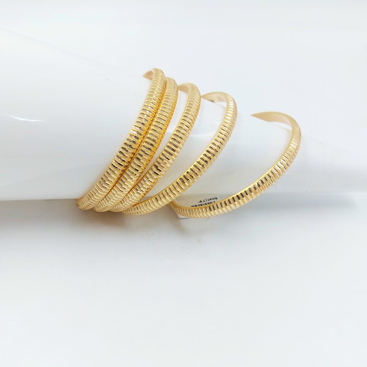 21K سحبة نقش-مجوهرات الشيخ سعيد-Saeed Jewelry 