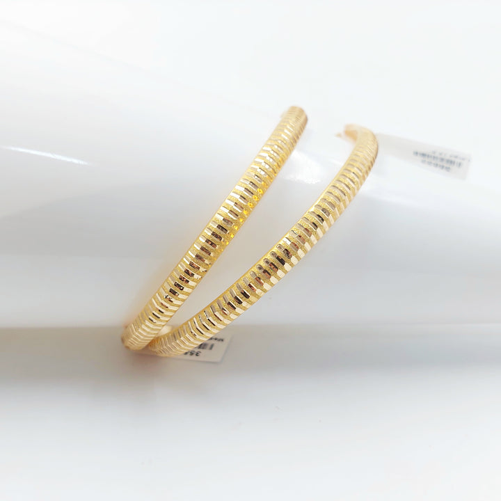 21K سحبة نقش-مجوهرات الشيخ سعيد-Saeed Jewelry 