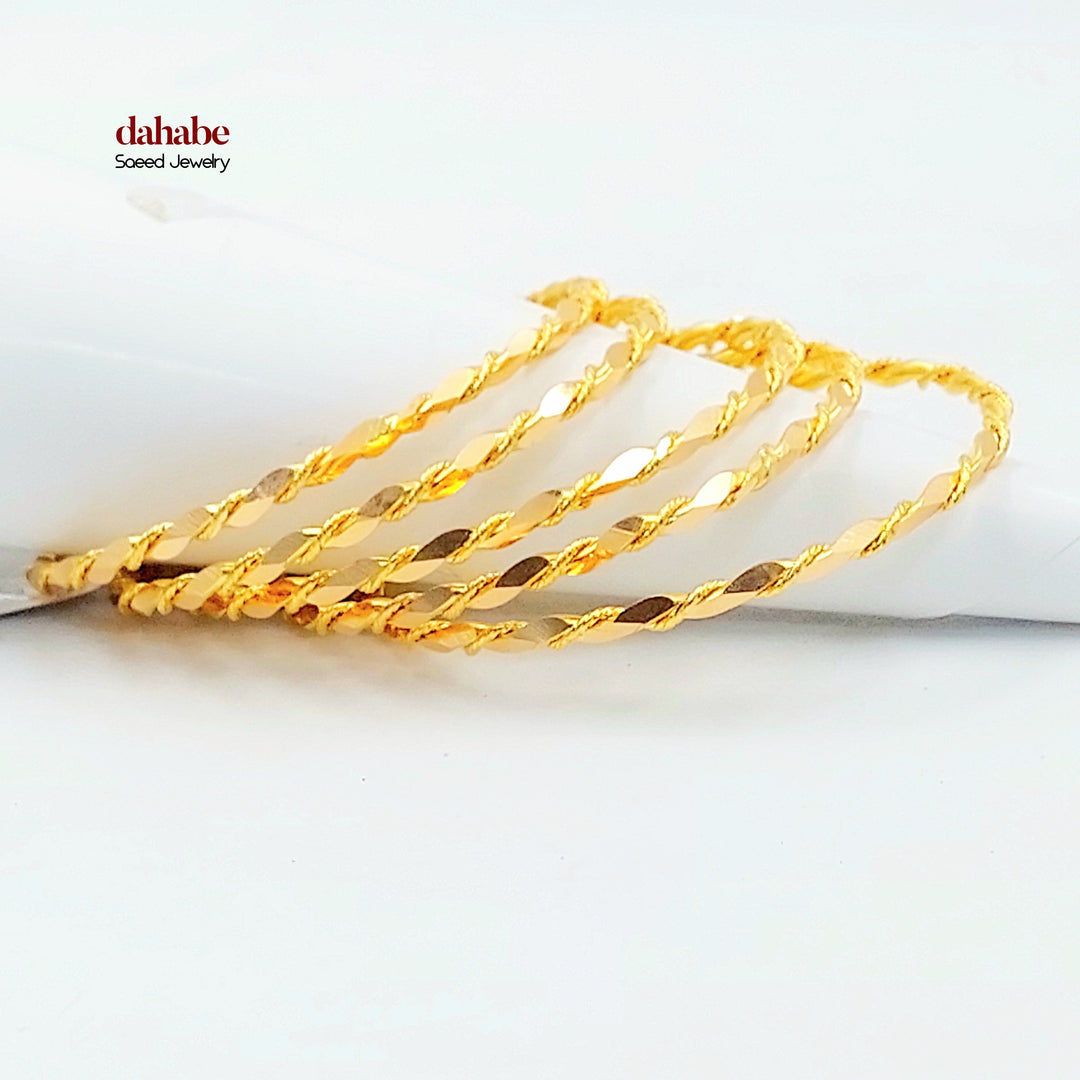 21K سحبة جدل-مجوهرات الشيخ سعيد-Saeed Jewelry 