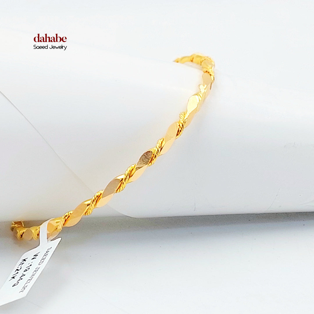 21K سحبة جدل-مجوهرات الشيخ سعيد-Saeed Jewelry 