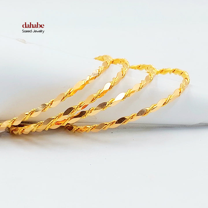 21K سحبة جدل-مجوهرات الشيخ سعيد-Saeed Jewelry 