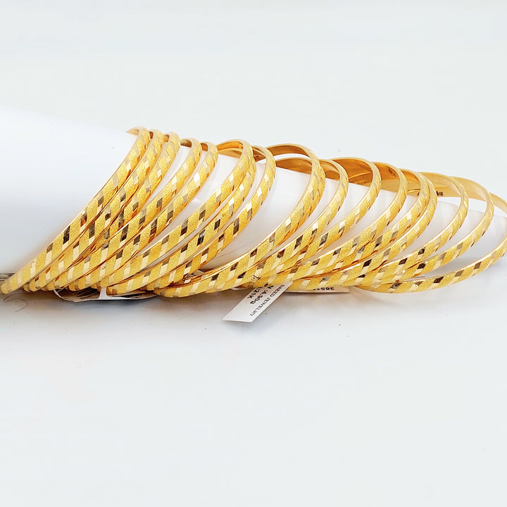 21K سحبة نقش رفيع-مجوهرات الشيخ سعيد-Saeed Jewelry 