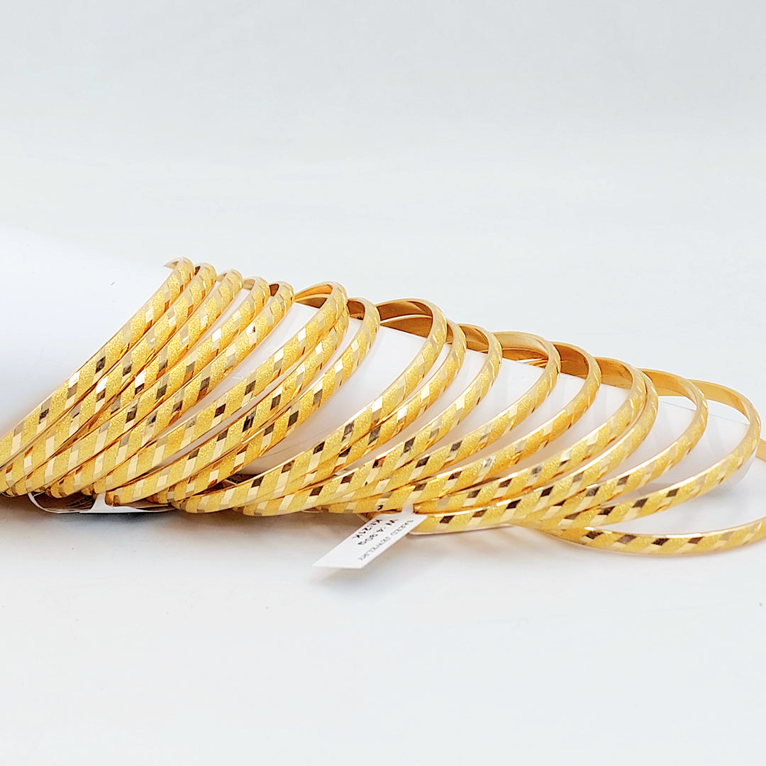 21K سحبة نقش رفيع-مجوهرات الشيخ سعيد-Saeed Jewelry 