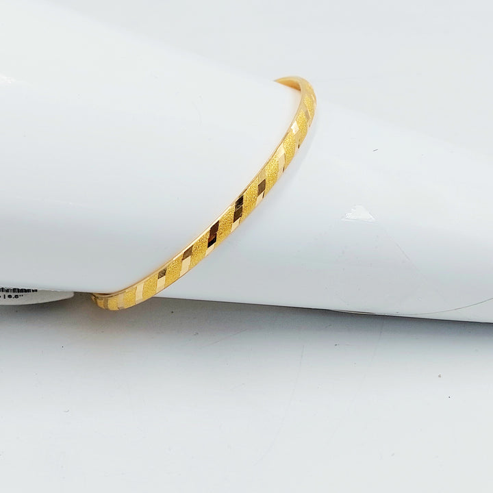 21K سحبة نقش رفيع-مجوهرات الشيخ سعيد-Saeed Jewelry 