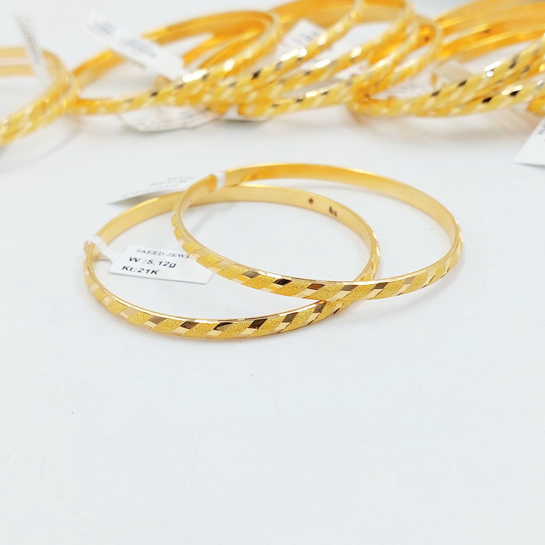 21K سحبة نقش رفيع-مجوهرات الشيخ سعيد-Saeed Jewelry 