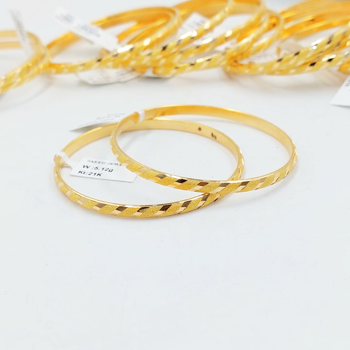 21K سحبة نقش رفيع-مجوهرات الشيخ سعيد-Saeed Jewelry 