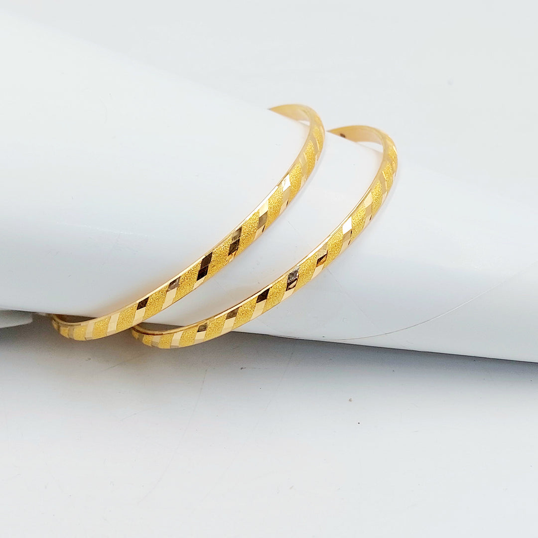 21K سحبة نقش رفيع-مجوهرات الشيخ سعيد-Saeed Jewelry 