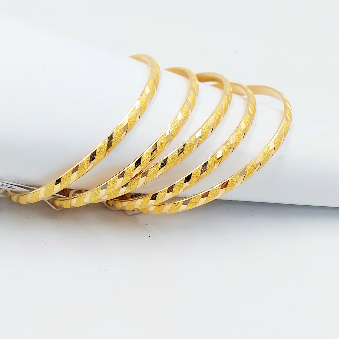 21K سحبة نقش رفيع-مجوهرات الشيخ سعيد-Saeed Jewelry 