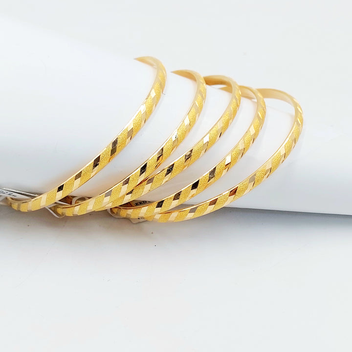 21K سحبة نقش رفيع-مجوهرات الشيخ سعيد-Saeed Jewelry 