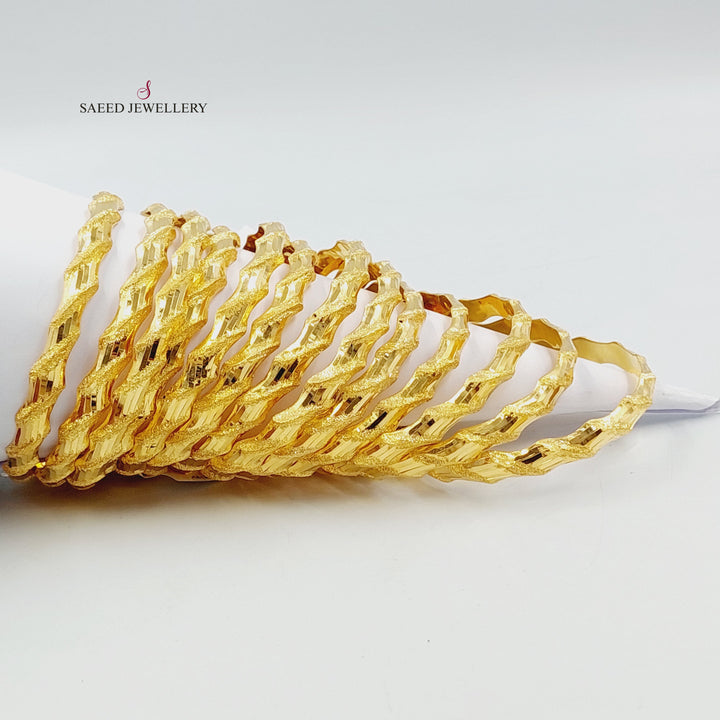 21K سحبة امواج-مجوهرات الشيخ سعيد-Saeed Jewelry 