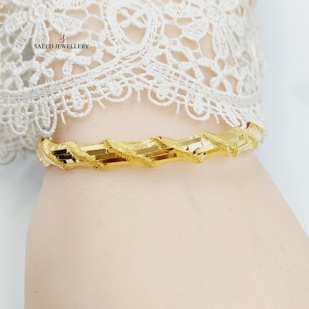 21K سحبة امواج-مجوهرات الشيخ سعيد-Saeed Jewelry 