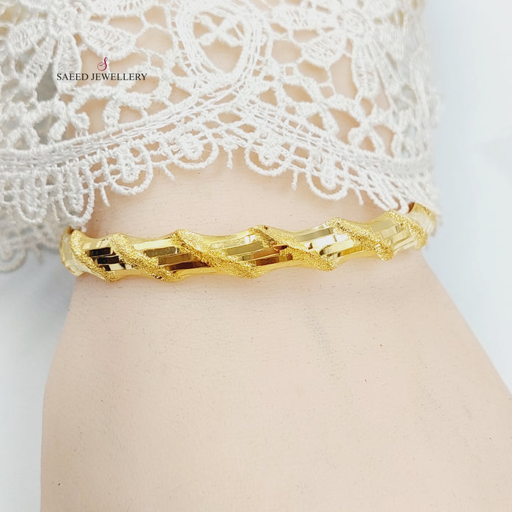 21K سحبة امواج-مجوهرات الشيخ سعيد-Saeed Jewelry 