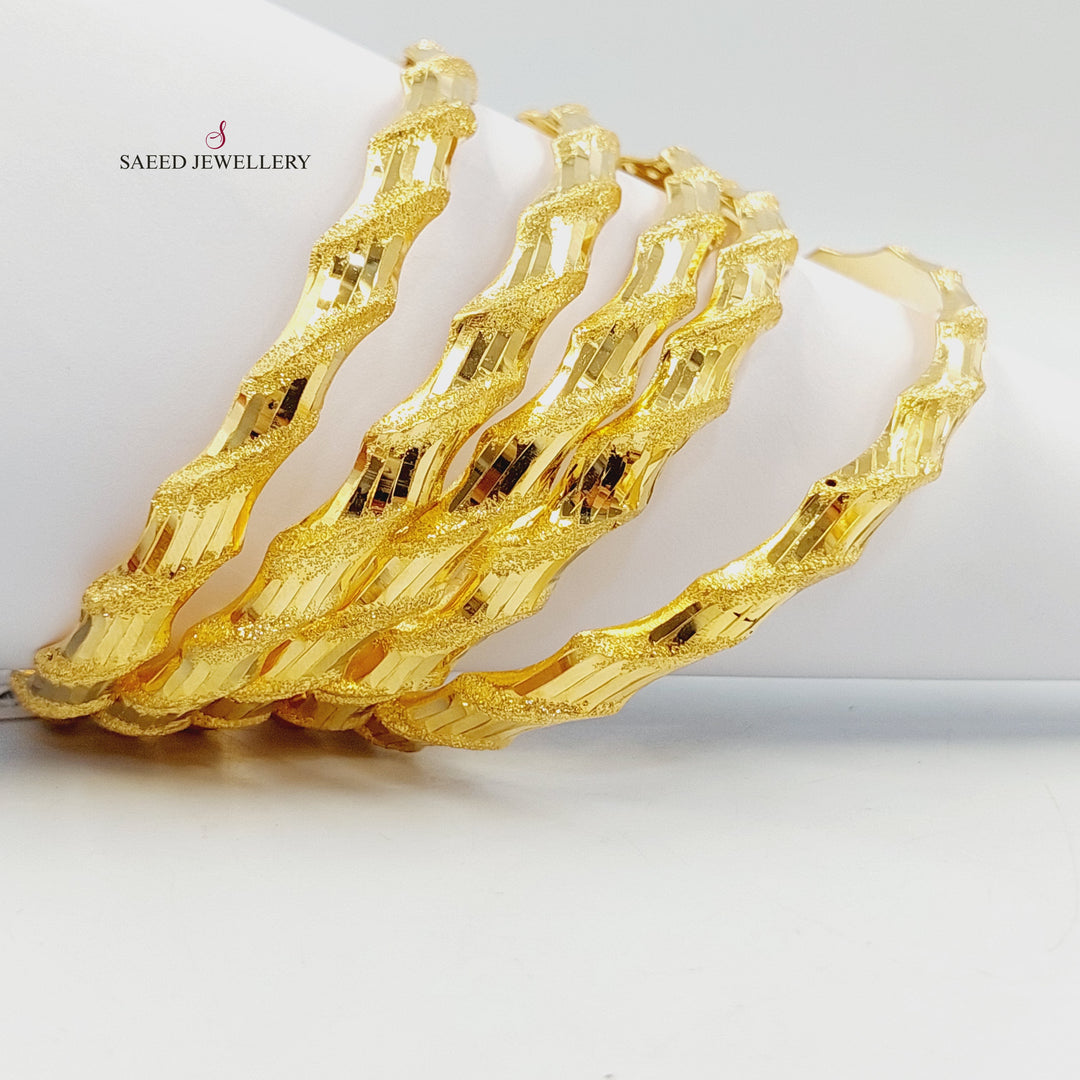 21K سحبة امواج-مجوهرات الشيخ سعيد-Saeed Jewelry 