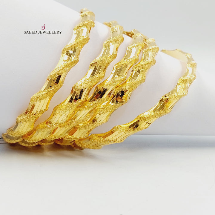 21K سحبة امواج-مجوهرات الشيخ سعيد-Saeed Jewelry 