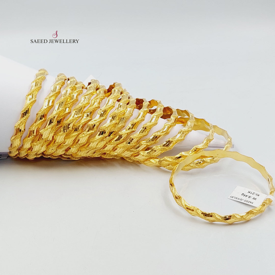 21K سحبة امواج-مجوهرات الشيخ سعيد-Saeed Jewelry 