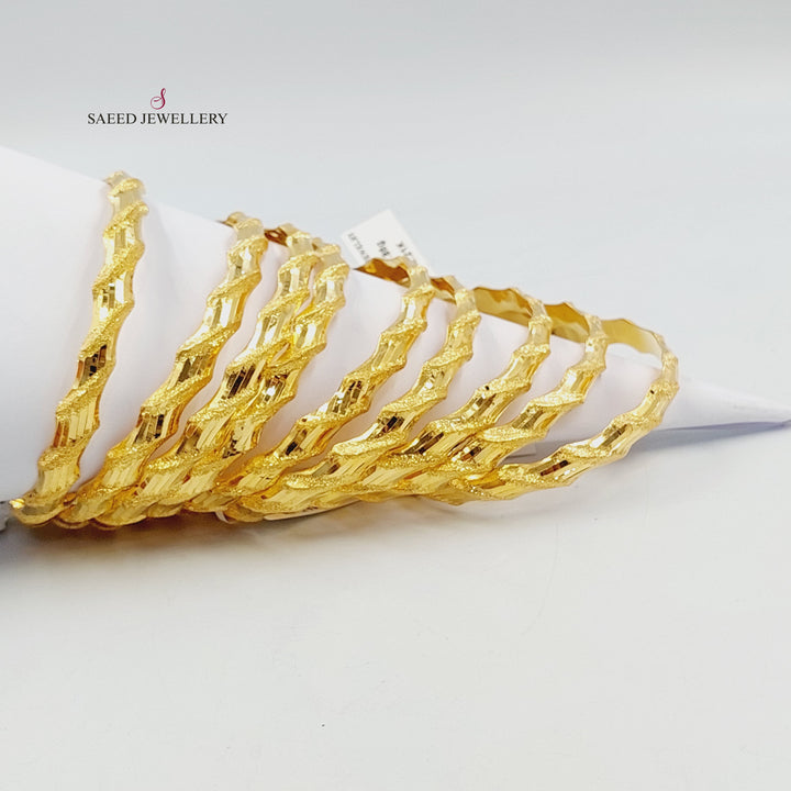 21K سحبة امواج-مجوهرات الشيخ سعيد-Saeed Jewelry 