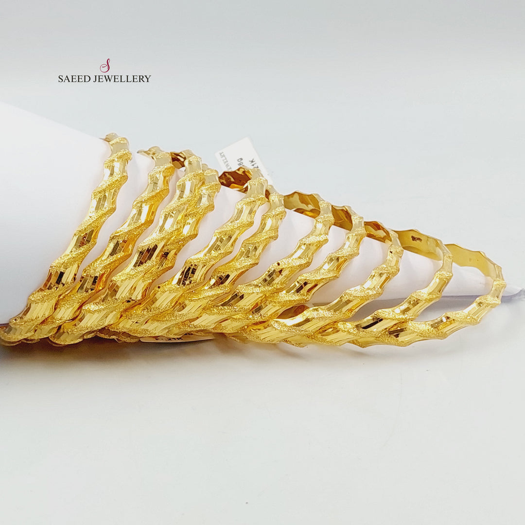 21K سحبة امواج-مجوهرات الشيخ سعيد-Saeed Jewelry 