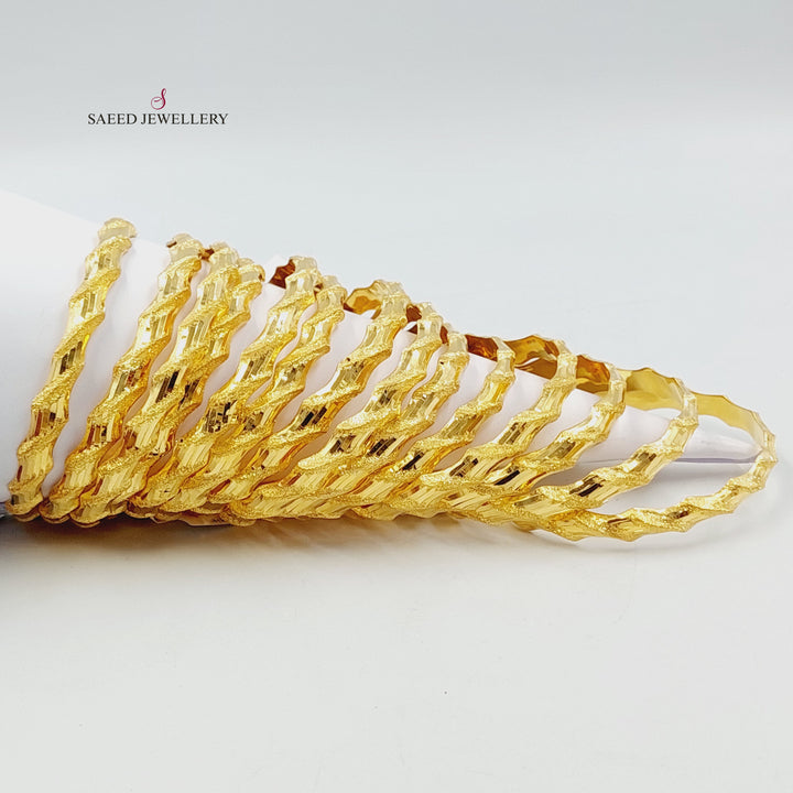 21K سحبة امواج-مجوهرات الشيخ سعيد-Saeed Jewelry 