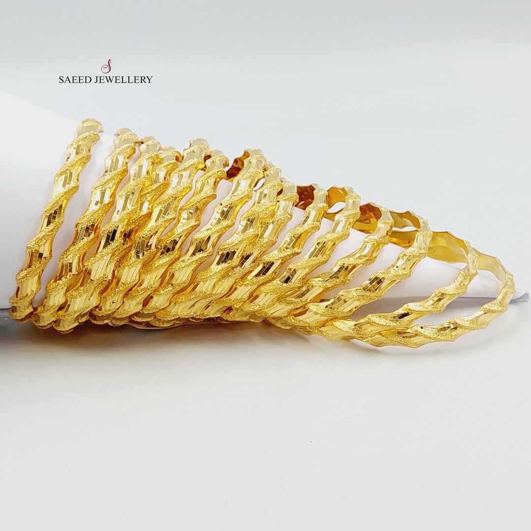 21K سحبة امواج-مجوهرات الشيخ سعيد-Saeed Jewelry 