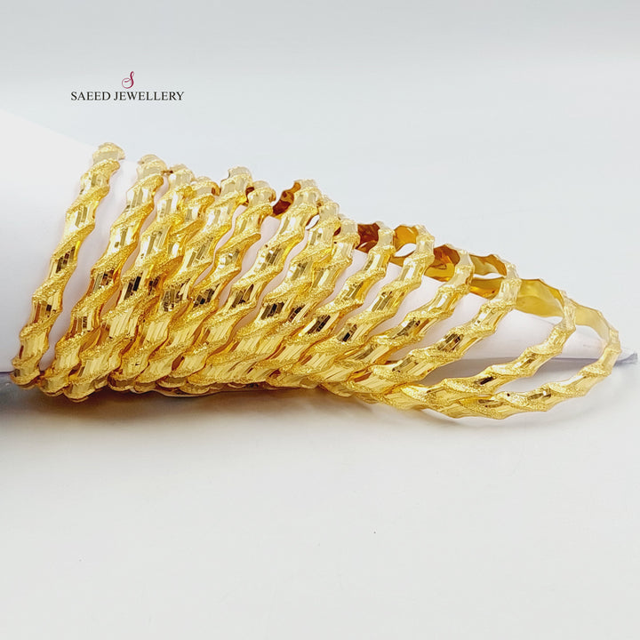 21K سحبة امواج-مجوهرات الشيخ سعيد-Saeed Jewelry 