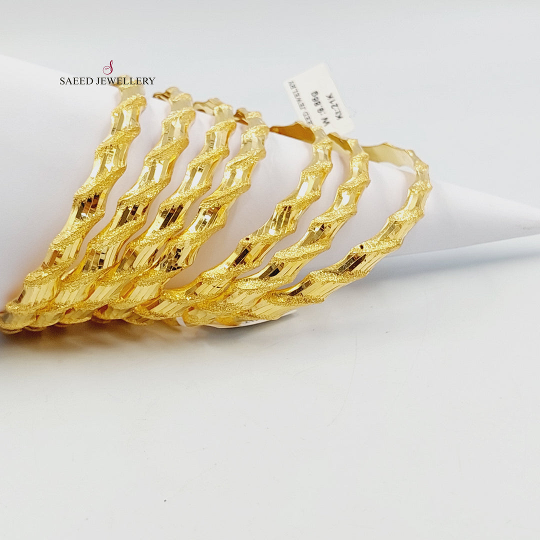 21K سحبة امواج-مجوهرات الشيخ سعيد-Saeed Jewelry 