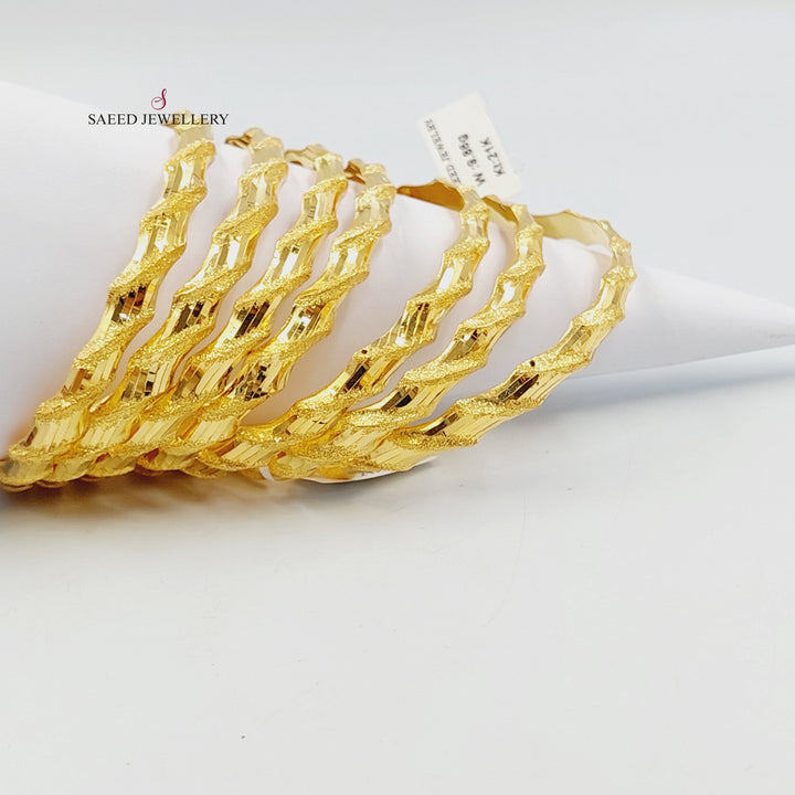 21K سحبة امواج-مجوهرات الشيخ سعيد-Saeed Jewelry 