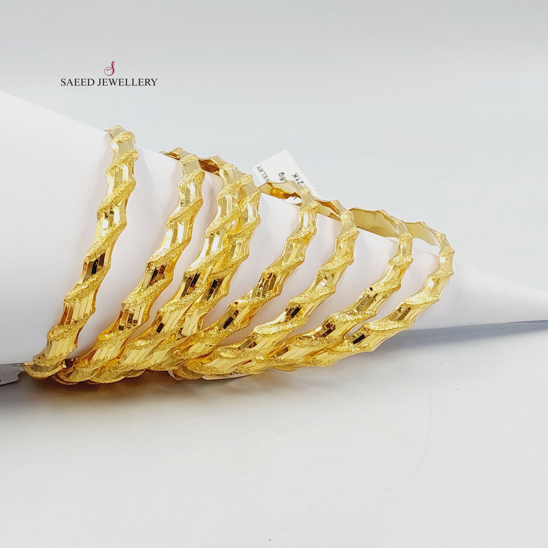 21K سحبة امواج-مجوهرات الشيخ سعيد-Saeed Jewelry 