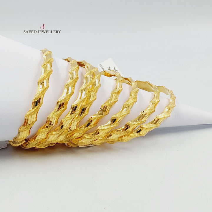 21K سحبة امواج-مجوهرات الشيخ سعيد-Saeed Jewelry 