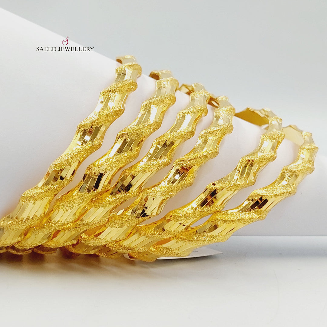 21K سحبة امواج-مجوهرات الشيخ سعيد-Saeed Jewelry 