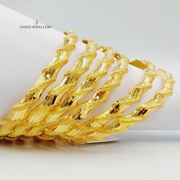 21K سحبة امواج-مجوهرات الشيخ سعيد-Saeed Jewelry 