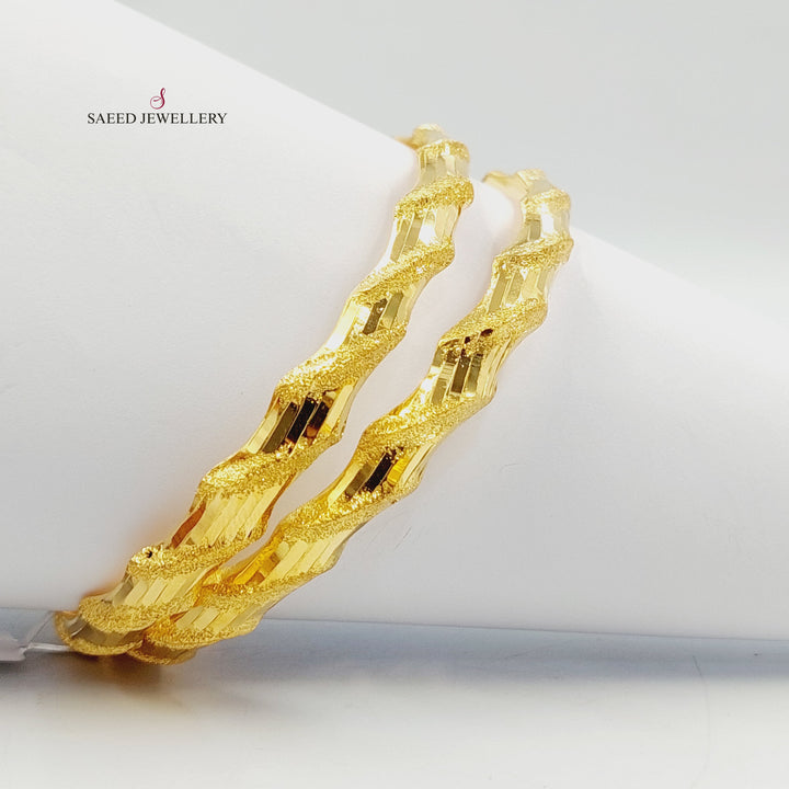 21K سحبة امواج-مجوهرات الشيخ سعيد-Saeed Jewelry 