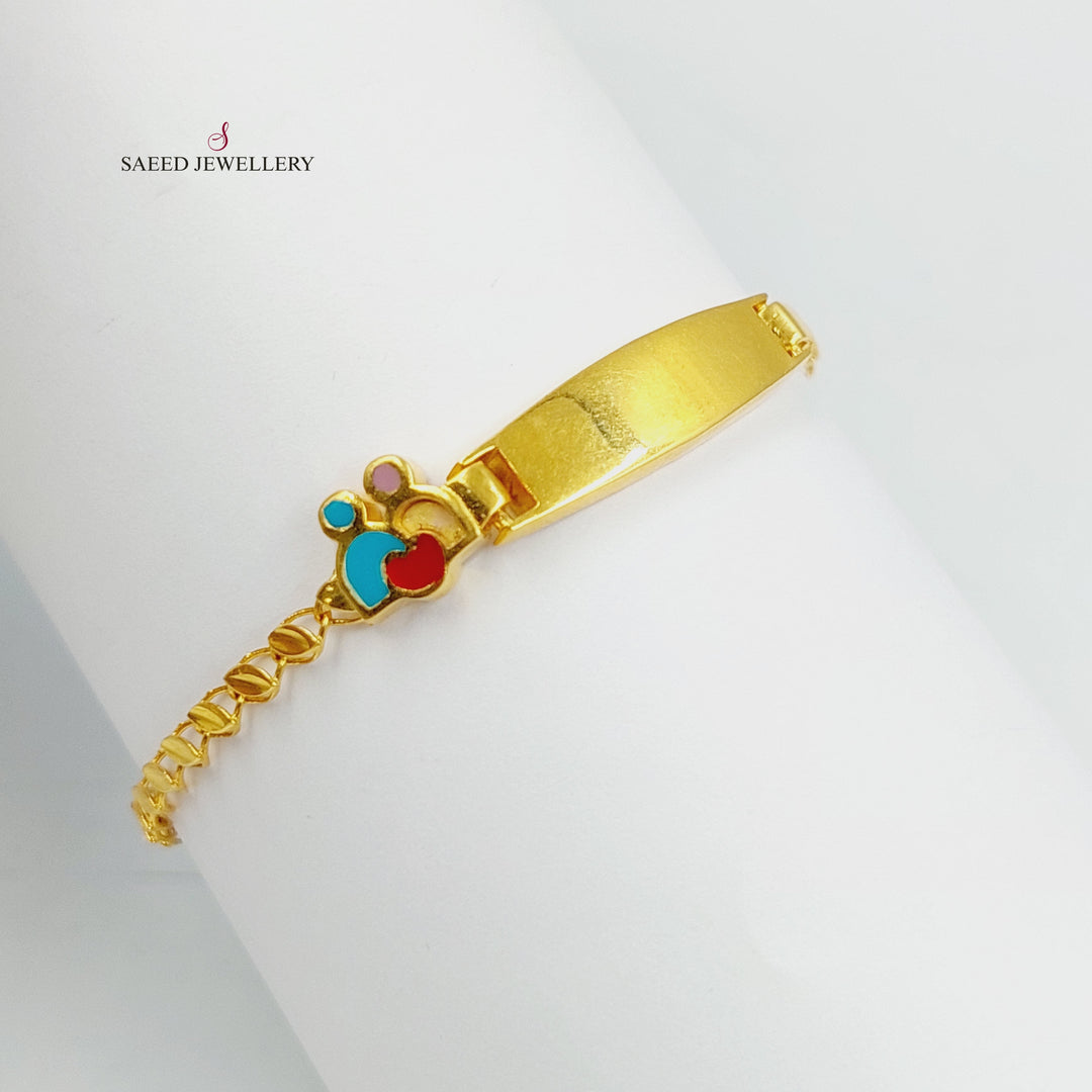 21K اسوارة اطفال مينا-مجوهرات الشيخ سعيد-Saeed Jewelry 