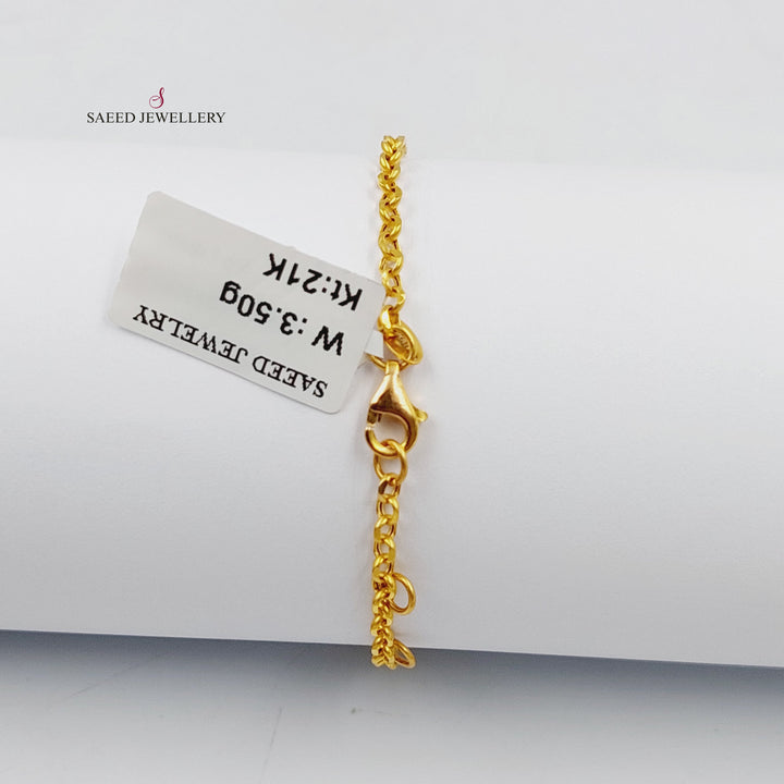21K اسوارة اطفال مينا-مجوهرات الشيخ سعيد-Saeed Jewelry 