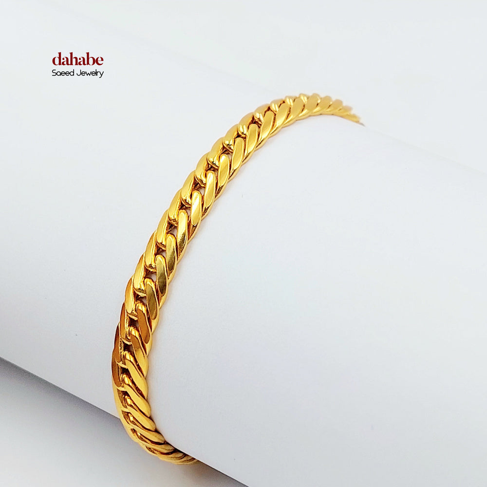 21K اسوارة جنزير اكسترا-مجوهرات الشيخ سعيد-Saeed Jewelry 