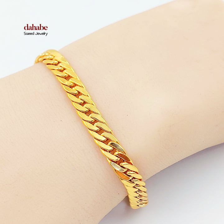 21K اسوارة جنزير اكسترا-مجوهرات الشيخ سعيد-Saeed Jewelry 
