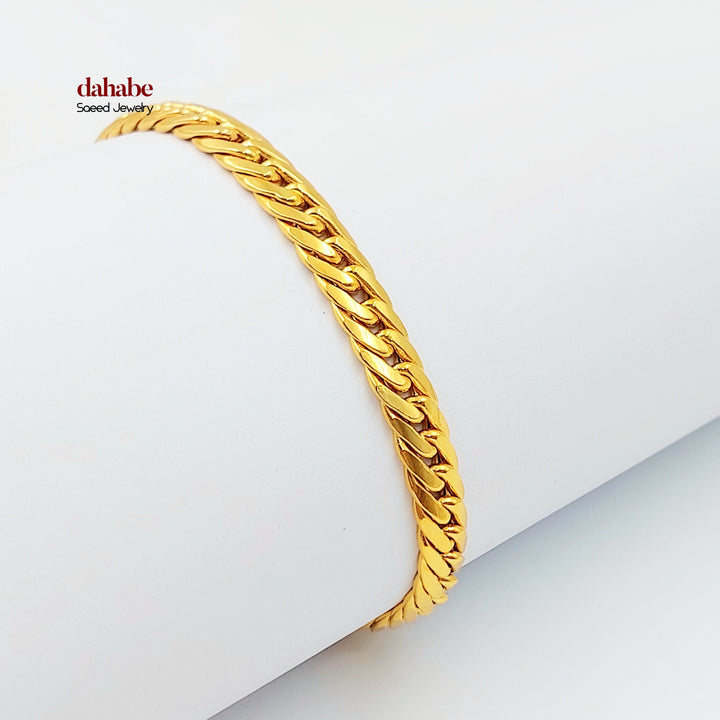 21K اسوارة جنزير اكسترا-مجوهرات الشيخ سعيد-Saeed Jewelry 