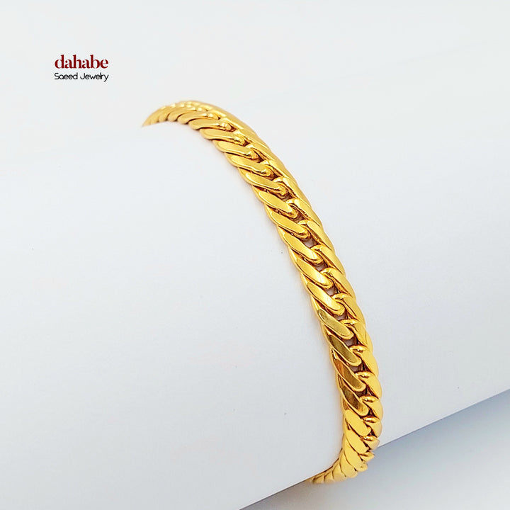 21K اسوارة جنزير اكسترا-مجوهرات الشيخ سعيد-Saeed Jewelry 
