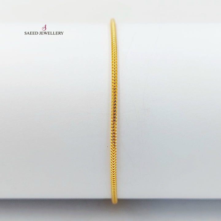 21K اسوارة افعى 2mm-مجوهرات الشيخ سعيد-Saeed Jewelry 