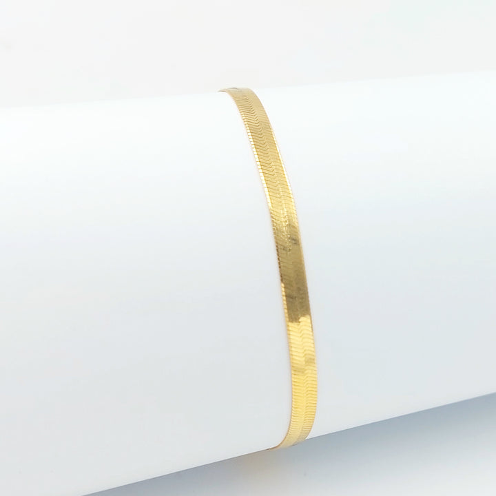 21K اسوارة افعى 5mm-مجوهرات الشيخ سعيد-Saeed Jewelry 