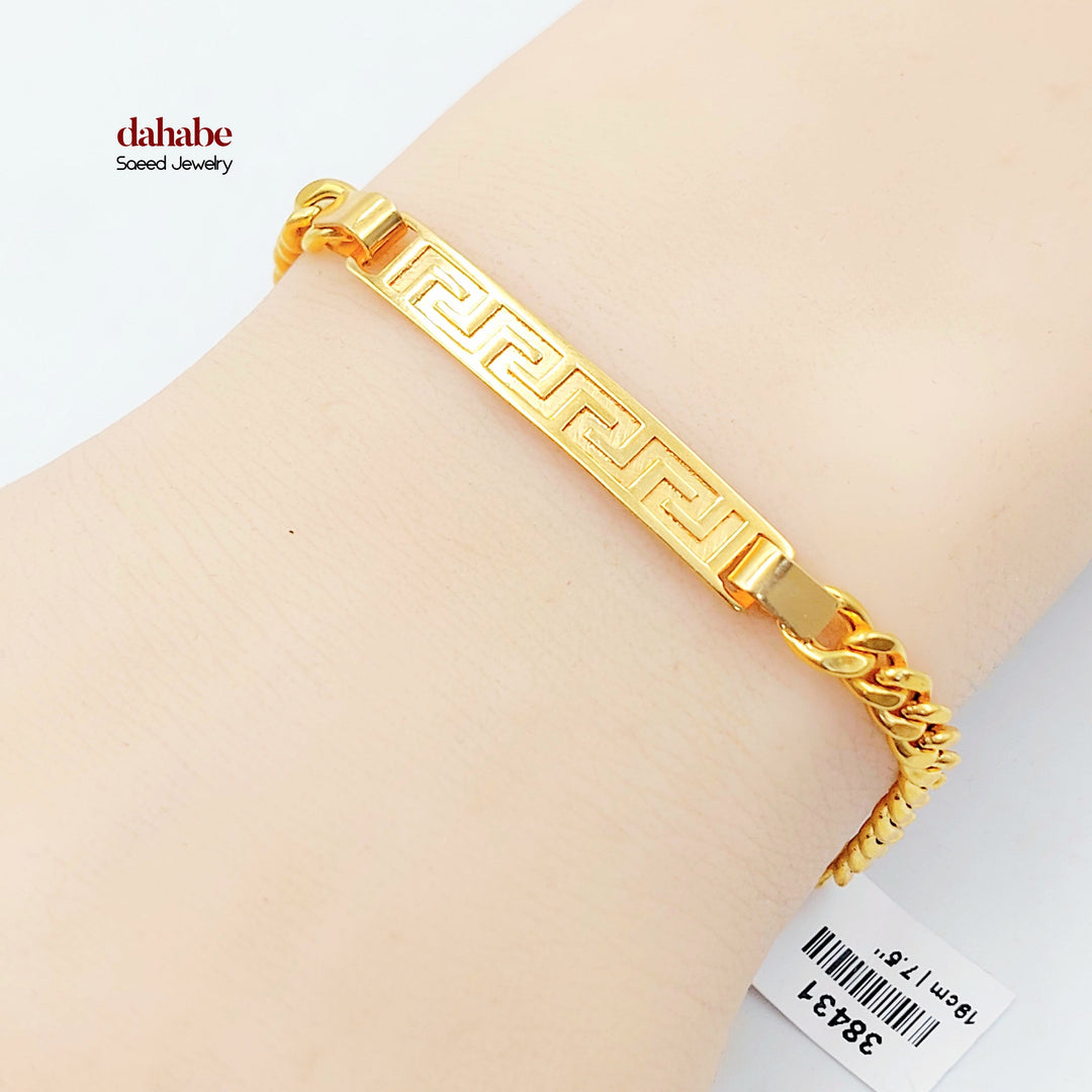 21K اسوارة بلاك-مجوهرات الشيخ سعيد-Saeed Jewelry 