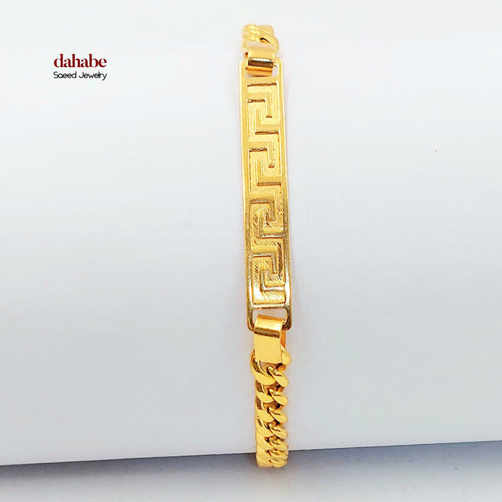 21K اسوارة بلاك-مجوهرات الشيخ سعيد-Saeed Jewelry 
