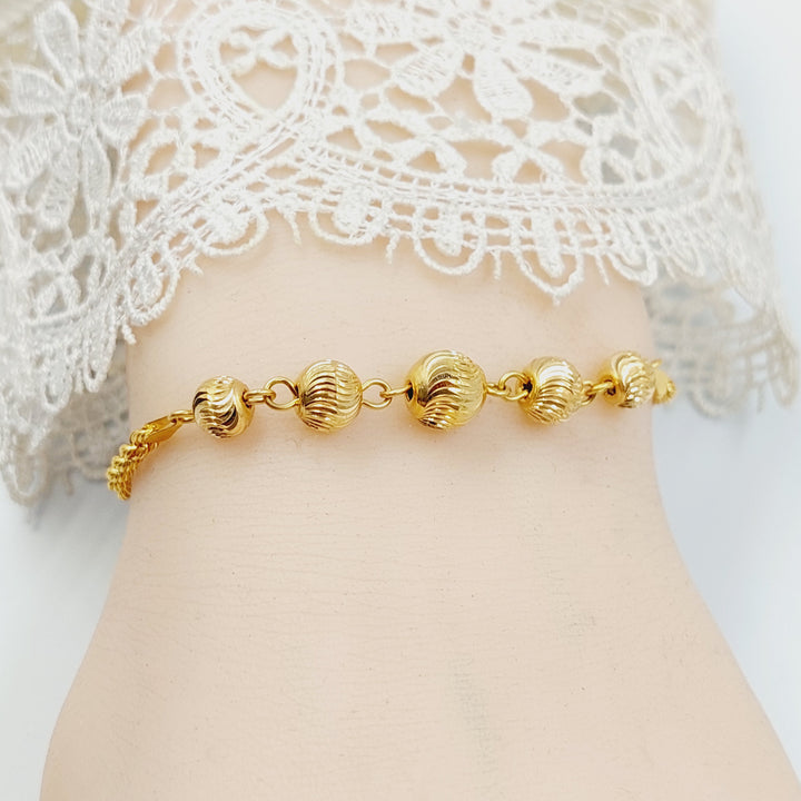 21K اسوارة طابات-مجوهرات الشيخ سعيد-Saeed Jewelry 