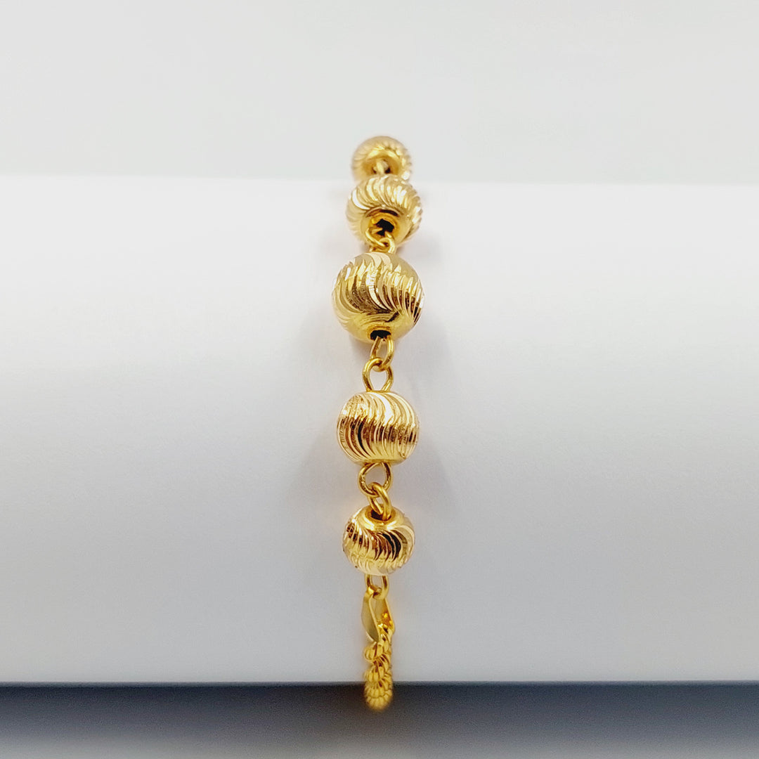 21K اسوارة طابات-مجوهرات الشيخ سعيد-Saeed Jewelry 