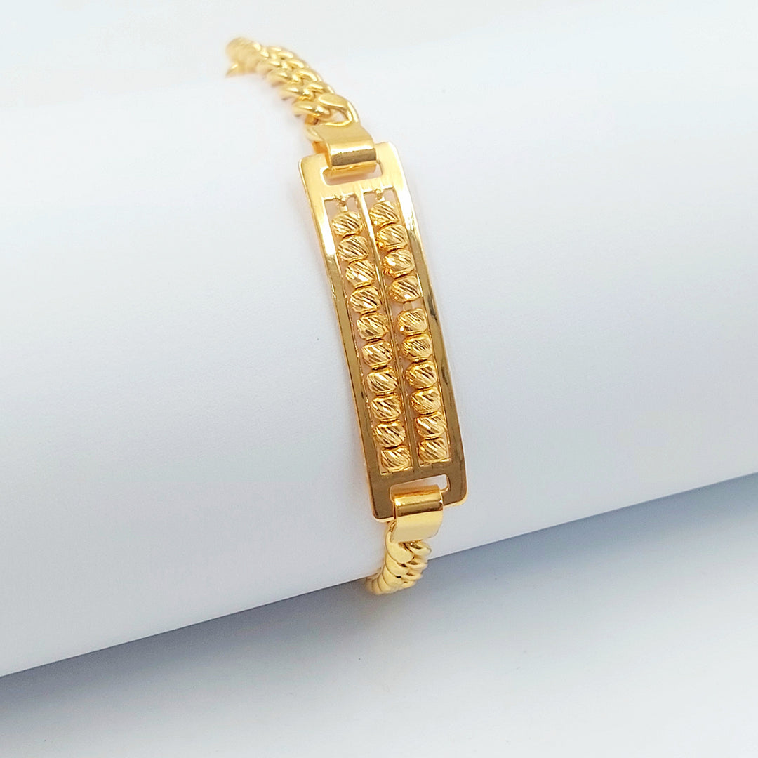 21K اسوارة بلاك طابات-مجوهرات الشيخ سعيد-Saeed Jewelry 