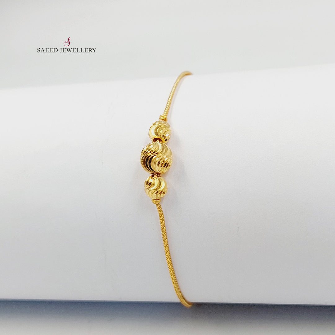 21K اسوارة طابات-مجوهرات الشيخ سعيد-Saeed Jewelry 