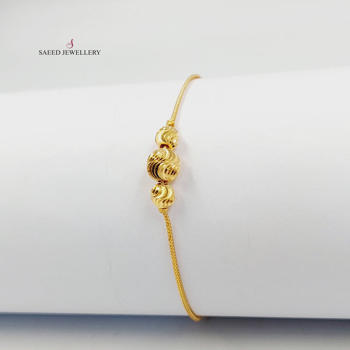 21K اسوارة طابات-مجوهرات الشيخ سعيد-Saeed Jewelry 