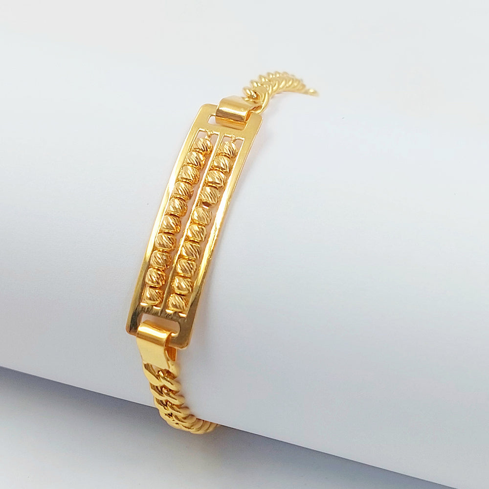 21K اسوارة بلاك طابات-مجوهرات الشيخ سعيد-Saeed Jewelry 